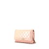 Borsa a tracolla Chanel Wallet on Chain in pelle verniciata e foderata rosa pallido - 00pp thumbnail