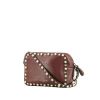 Valentino Garavani Rockstud Camera shoulder bag  in burgundy leather - 00pp thumbnail