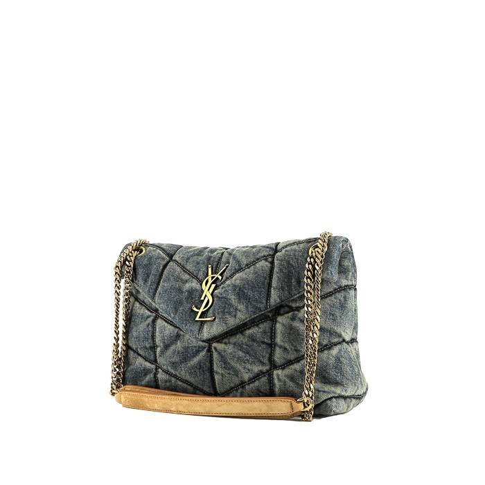 Blue Loulou small quilted leather shoulder bag