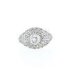 Vintage   1930's ring in platinium and diamonds - 360 thumbnail