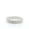Mauboussin Moi Non Plus & Toi Non Plus bracelet in stainless steel, 14k white gold and diamonds - 360 thumbnail