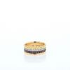 Sortija Boucheron Quatre modelo pequeño en 3 oros,  PVD y diamantes - 360 thumbnail