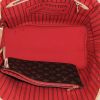 Shopping bag Louis Vuitton Neverfull modello medio  in tela e pelle marrone - Detail D2 thumbnail