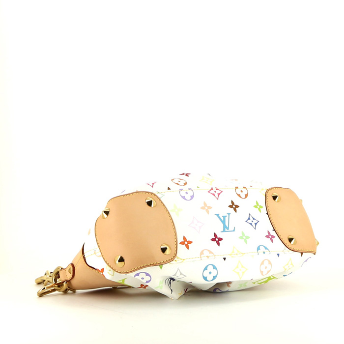 Bolso de mano Louis Vuitton Judy en lona Monogram multicolor - Detail D5