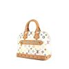 Bolso de mano Louis Vuitton Alma en lona Monogram multicolor blanca y cuero natural - 00pp thumbnail