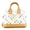 Louis Vuitton Alma small model handbag in multicolor and white monogram canvas and natural leather - 360 thumbnail