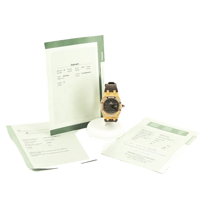 Audemars Piguet Lady Royal Oak Offshore watch in pink gold Ref:  H37035 Circa  2012