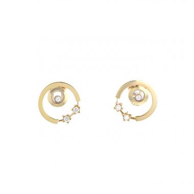 Pendientes Chopard Happy Diamonds en oro rosa y diamantes