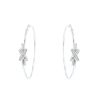 Chaumet Lien hoop earrings in white gold and diamonds - 00pp thumbnail