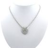 Collar Chaumet Lien modelo grande de oro blanco y diamantes - 360 thumbnail