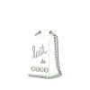 Chanel  Editions Limitées clutch Lait de coco in silver leather - 00pp thumbnail