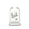 Chanel  Editions Limitées clutch Lait de coco in silver leather - 360 thumbnail