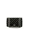 Chanel  Chanel 2.55 shoulder bag  in black woollen fabric - 360 thumbnail