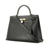 Hermès Kelly 35 cm handbag  in black epsom leather - 00pp thumbnail