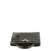 Bolso de mano Hermès Kelly 35 cm en cuero epsom negro - 360 Front thumbnail