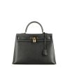 Hermès Kelly 35 cm handbag  in black epsom leather - 360 thumbnail