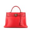 Bolso de mano Hermès  Kelly 35 cm en cuero epsom rojo - 360 thumbnail