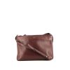 Céline Trio shoulder bag in burgundy leather - 360 thumbnail