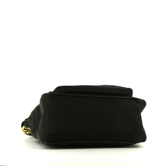 Borsa a tracolla Prada  Nylon in tela nera - Detail D5