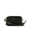 Prada Nylon shoulder bag  in black canvas  and black leather - 360 thumbnail
