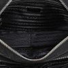 Bolso bandolera Prada Nylon en lona negra y cuero negro - Detail D2 thumbnail