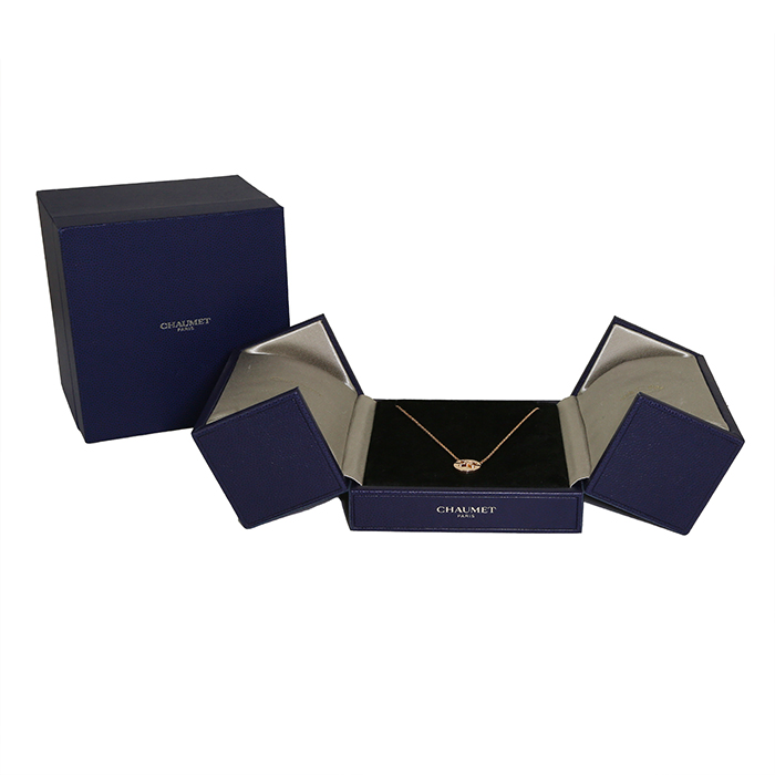 Collar Chaumet Jeux de Liens de oro rosa y diamantes - Detail D2