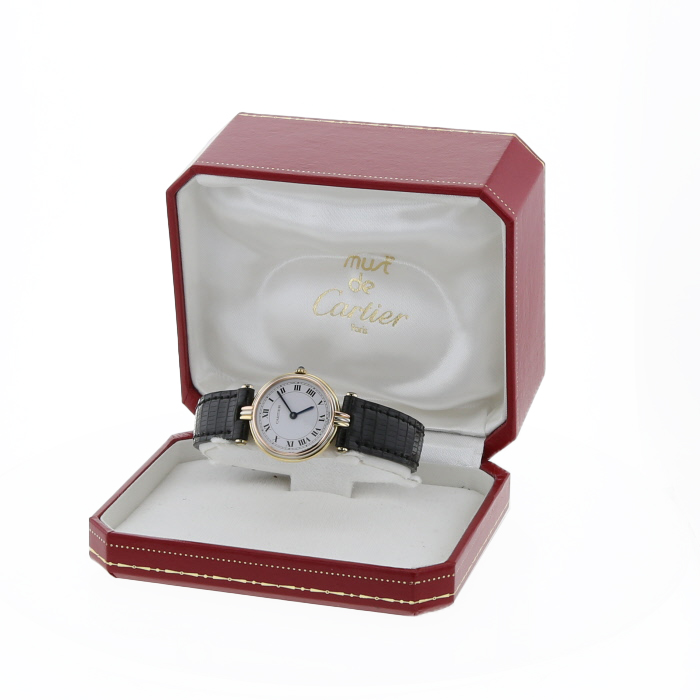 Montre Cartier Vendôme en 3 ors 18 carats Vers 1990 - Detail D2