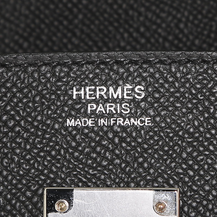 Hermès  Birkin 30 cm handbag  in black epsom leather - Detail D3