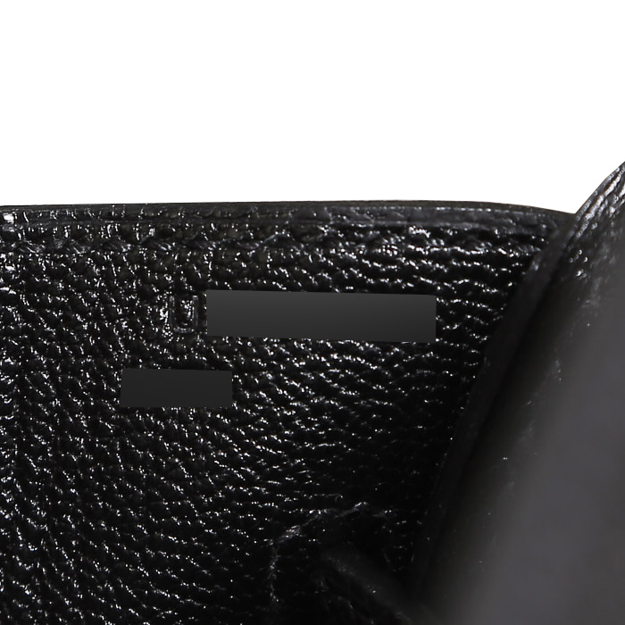 Bolso de mano Hermès  Birkin 30 cm en cuero epsom negro - Detail D4