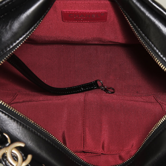 Borsa a tracolla Chanel Gabrielle  in pelle trapuntata nera - Detail D3