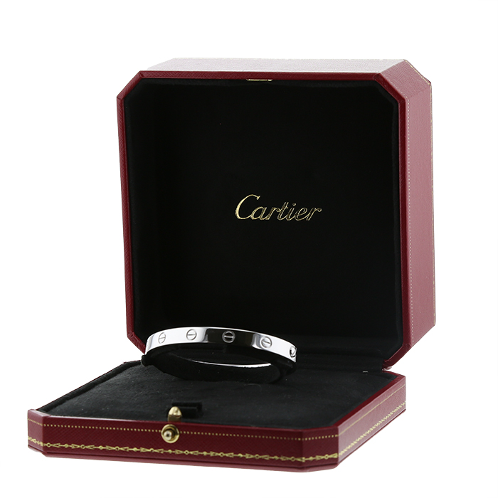 Cartier Love bracelet in white gold - Detail D2