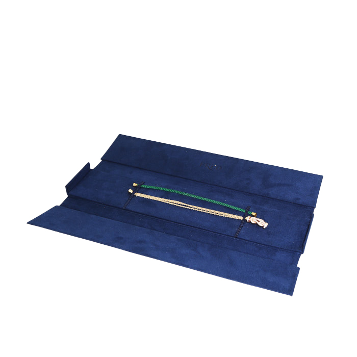 Brazalete Fred Chance Infinie modelo mediano de oro rosa, oro amarillo y diamantes - Detail D3