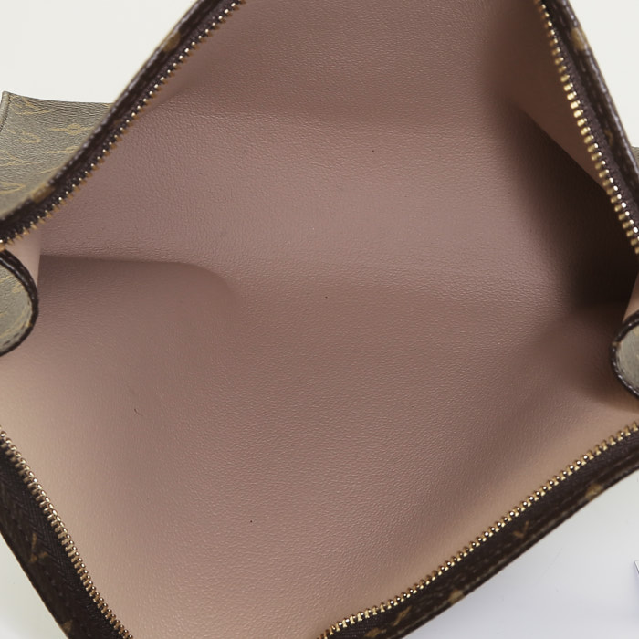 Louis Vuitton Toilette26 pouch monogram canvas and natural leather - Detail D2