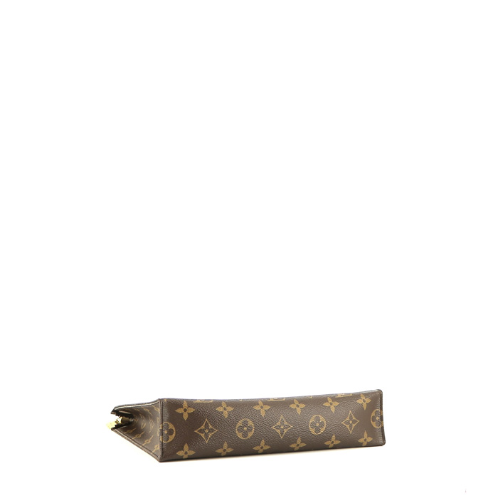 Louis Vuitton Toilette 26 pouch  monogram canvas  and natural leather - Detail D4