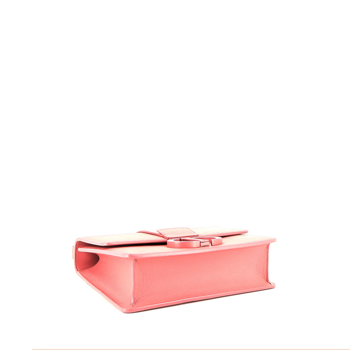 Borsa a tracolla Dior  30 Montaigne in pelle martellata rosa - Detail D5