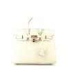 Bolso de mano Hermès  Birkin 25 cm en cuero epsom blanco Béton - 360 thumbnail