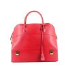 Hermès Macpherson handbag  in red Courchevel leather - 360 thumbnail