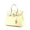 Bolso de mano Hermès  Birkin 30 cm en avestruz beige - 00pp thumbnail
