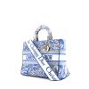 Bolso de mano Dior  Lady D-Lite en lona azul - 00pp thumbnail