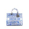 Dior  Lady D-Lite handbag  in blue canvas - 360 thumbnail