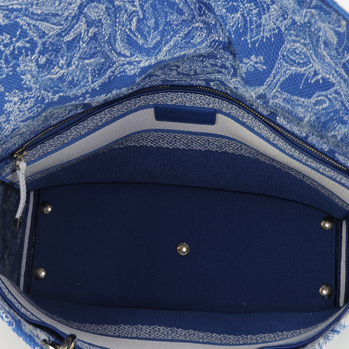 Borsa Dior  Lady D-Lite in tela blu - Detail D3