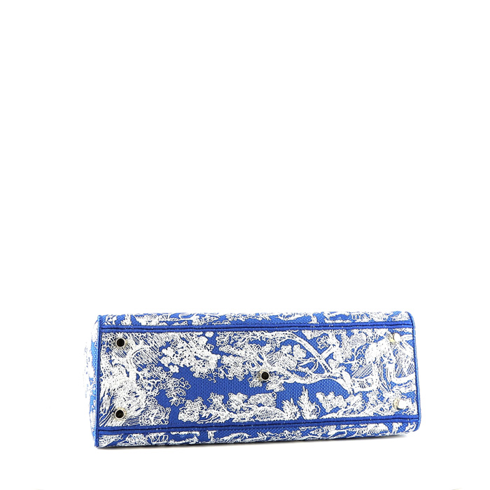 Borsa Dior  Lady D-Lite in tela blu - Detail D5