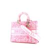 Bolso de mano Dior  Lady D-Lite en lona rosa - 00pp thumbnail