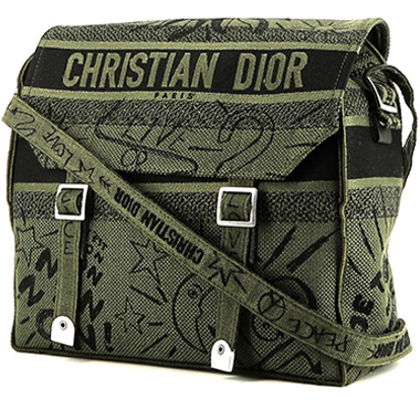 Christian Dior Diorcamp Messenger Bag Burgundy Dior Oblique Embroidery  Monogram Canvas