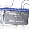 Dior  Diorcamp shoulder bag  in navy blue and white canvas - Detail D3 thumbnail