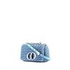 Dior Caro small model  shoulder bag  in blue leather - 00pp thumbnail