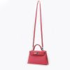 Borsa Hermès  Kelly 20 cm in pelle Epsom rosa azalea - Detail D8 thumbnail