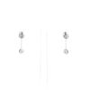 Cartier Diamant Léger Earrings in white gold and diamonds - 360 thumbnail