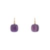 Pomellato Nudo Classic earrings in pink gold and amethysts - 00pp thumbnail