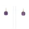Pomellato Nudo Classic earrings in pink gold and amethysts - 360 thumbnail